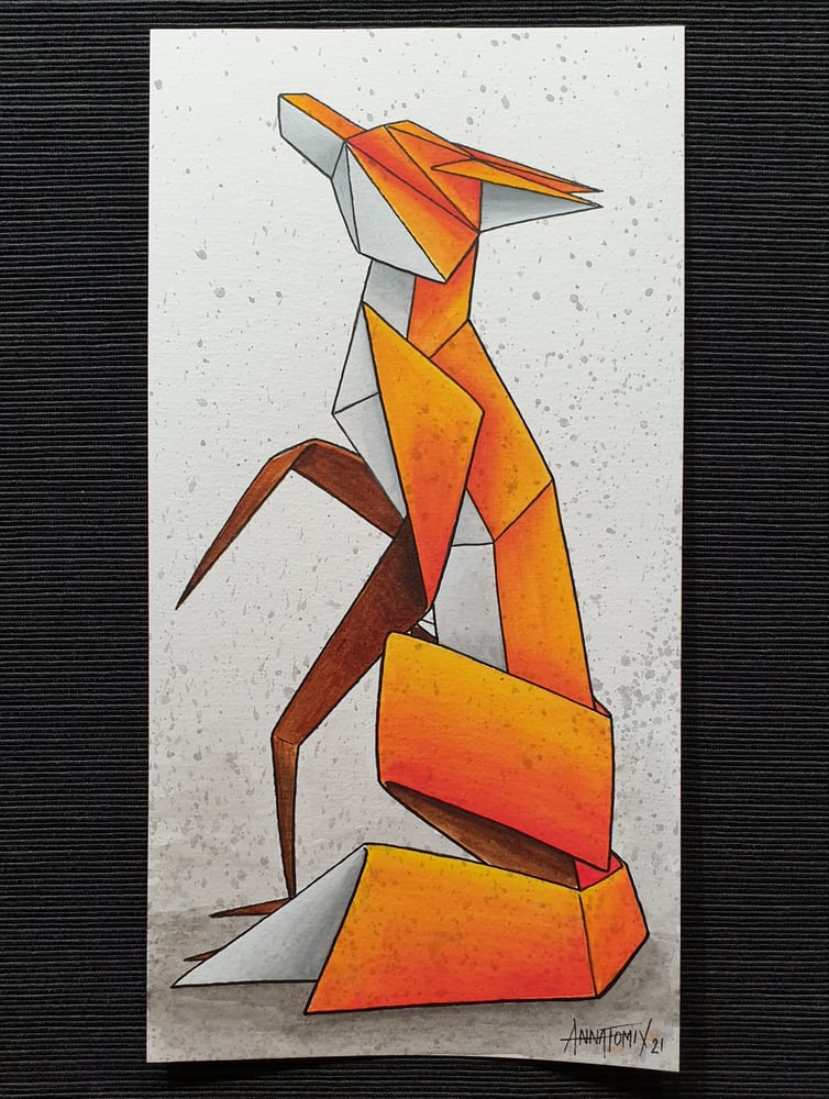 Image of "Solitary #8" original watercolour 