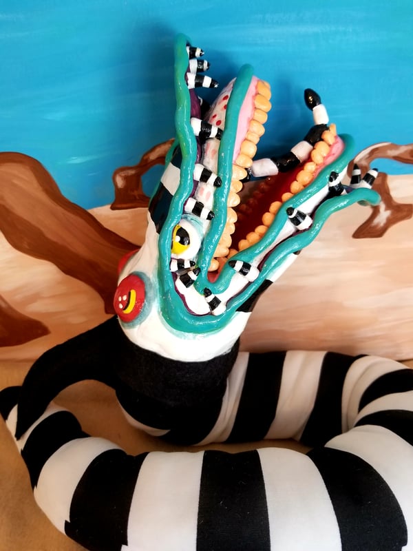 Image of Giant Sandworm ( Beetlejuice inspired ) Art Doll