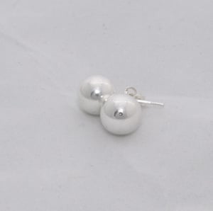 Image of Sterling Silver Ball Stud Earrings