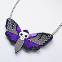 Image 2 of Death's Head Moth Necklace 