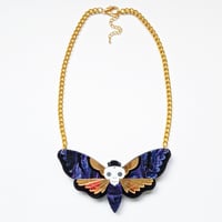 Image 4 of Death's Head Moth Necklace 