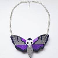 Image 5 of Death's Head Moth Necklace 