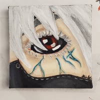 Kaneki Ken Ghoul Eye 4x4 in Acrylic Painting