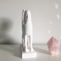 Sphinx Figurine - Alabaster Plaster Small Statue 