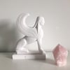 Sphinx Figurine - Alabaster Plaster Small Statue 