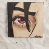 Itachi Uchiha Eye 4x4in Acrylic Painting