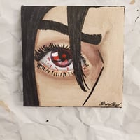 Itachi Uchiha Eye 4x4in Acrylic Painting