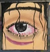 Aizawa Inspired Eye 4x4in Acrylic Painting