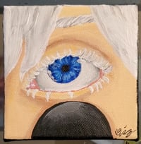 Gojo Satoru 4x4in Acrylic Painting
