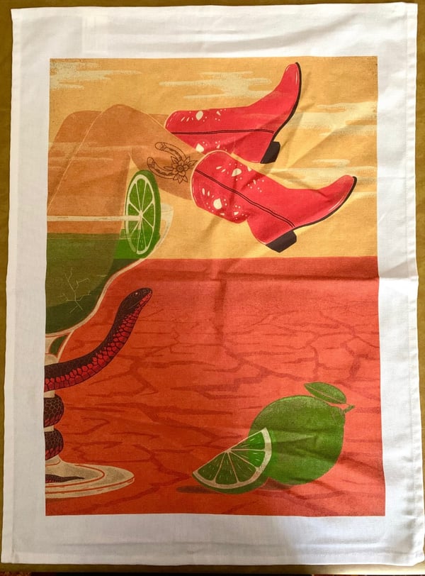 Image of Red Belly Rodeo Teatowel