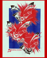 Image 2 of SEDICION (Riso Poster / 58mm Pin) BUNDLE