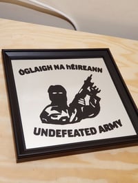 Undefeated Army Framed Mirror. 