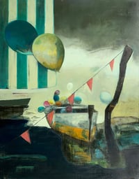 Image 1 of Painting / maleri / "Forgotten land II" / 120x155 cm