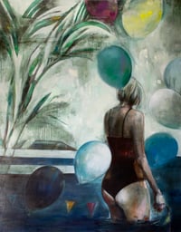 Image 1 of Painting / maleri / "The celebration – Lost in celebration X" / 120x150 cm