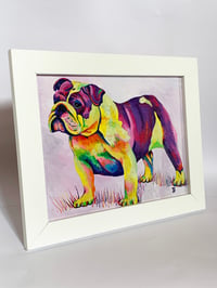 Image 2 of Rainbow English Bulldog Print