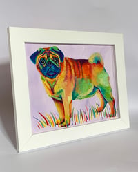 Image 2 of Rainbow Pug Print 