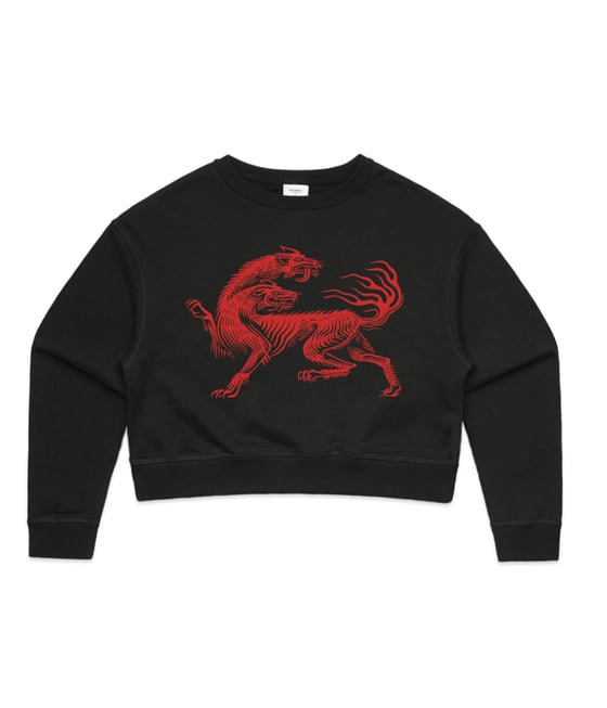 Image of Hell Hound - cropped crew jumper 