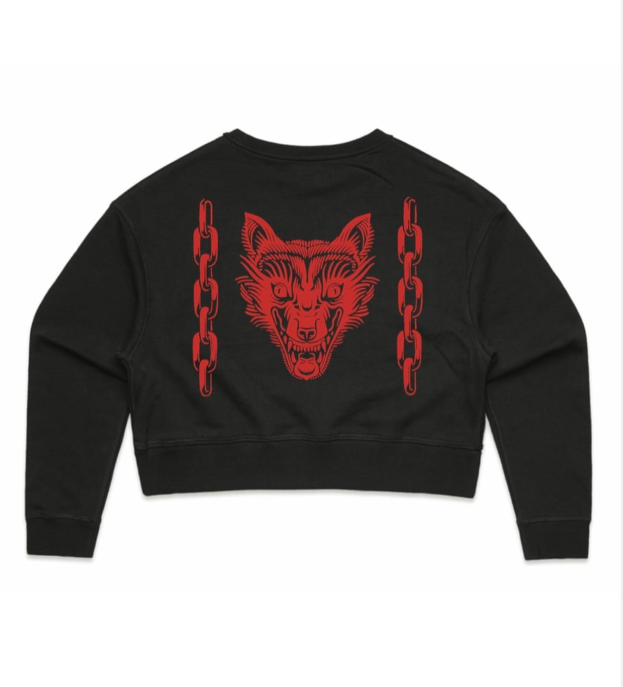 Image of Hell Hound - cropped crew jumper 