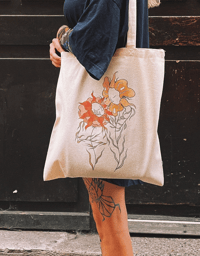 Image 1 of Tote Bag "Blooming Up Together"