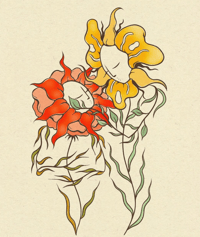 Image 2 of Tote Bag "Blooming Up Together"