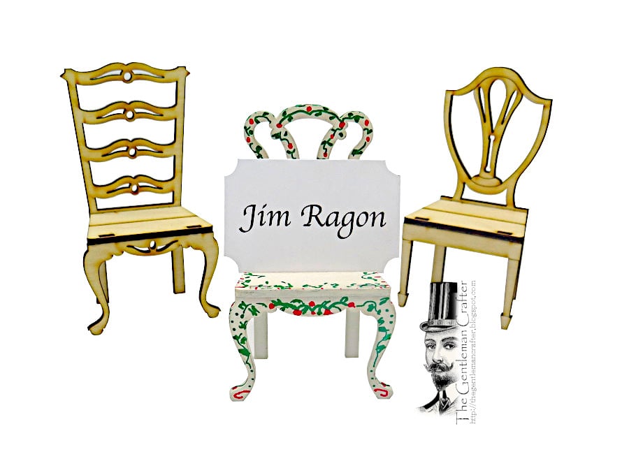 Image of Chair Place Card Holder Set/6 -Kit