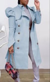 Blue Puff Trench jacket