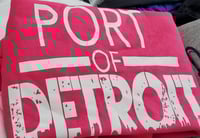 Image 1 of PORT-OF-DETROIT pink hoodie