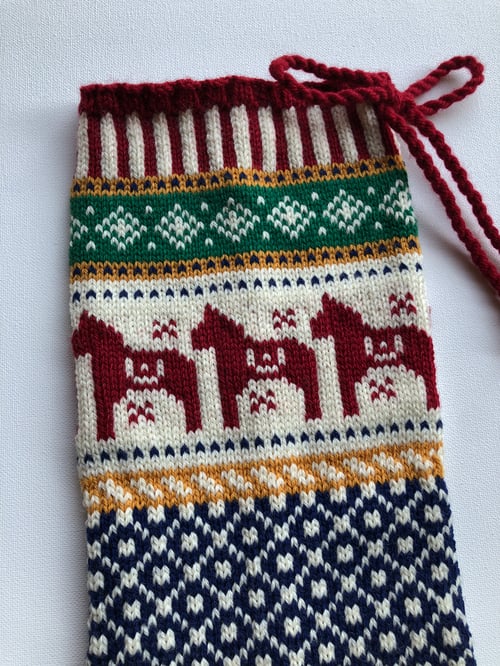 Image of Dala Horse Christmas Stocking 