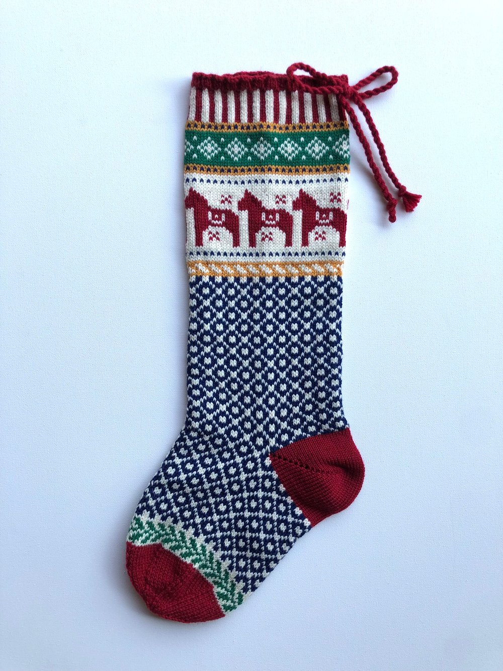 Image of Dala Horse Christmas Stocking 