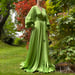 Image of Mint Julep "Beverly" Dressing Gown w/ Crystal Button Cuffs