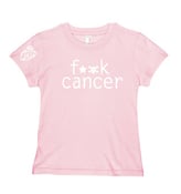 Image of f__k cancer t-shirt - pink