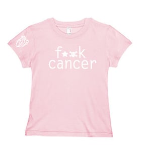 Image of f__k cancer t-shirt - pink