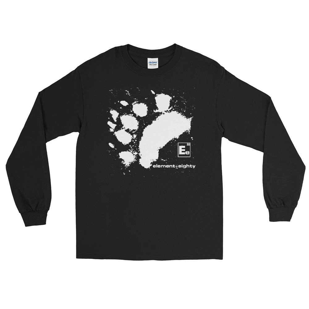 E80 Bear Paw Logo Men’s Long Sleeve Shirt