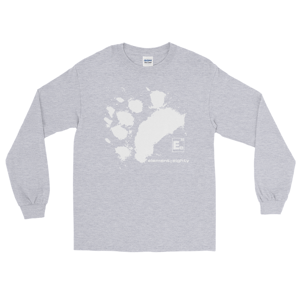 E80 Bear Paw Logo Men’s Long Sleeve Shirt