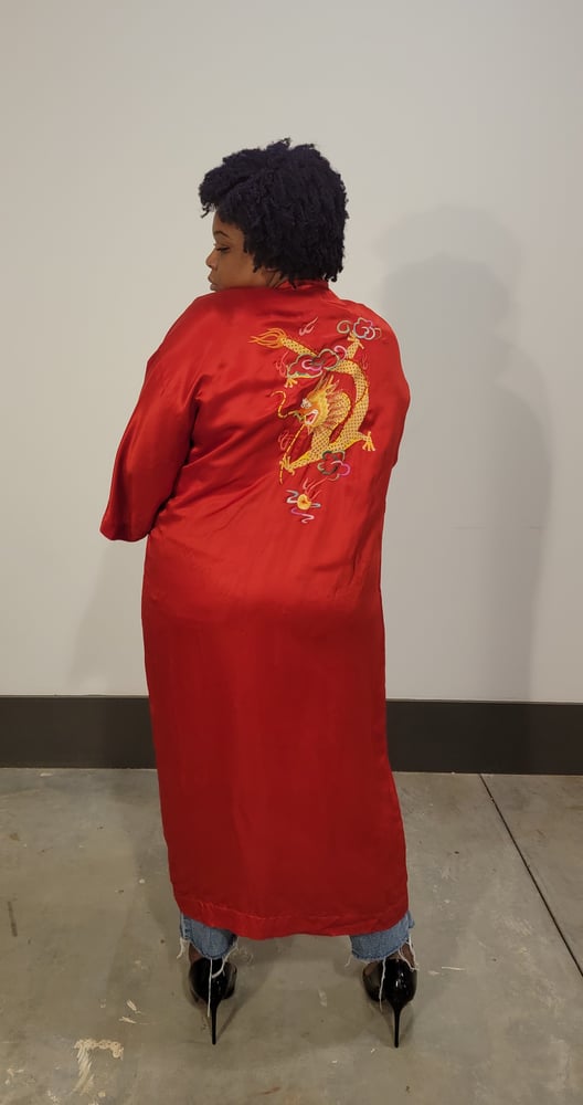 Image of 100% Silk Dragon Robe