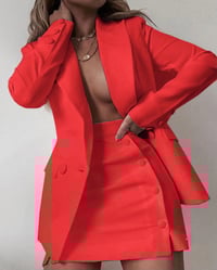  ROSES ARE RED TWO-PIECE BLAZER SET