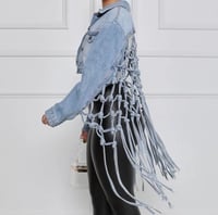 Image 2 of TASSEL DENIM JACKET          