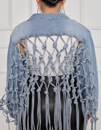Image 4 of TASSEL DENIM JACKET          