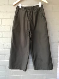 Image 3 of KylieJane linen cotton drill pants -black 