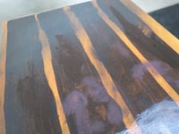 Image 5 of "Look up - be here now" - earth toned original, intuitive, collector acrylic art on canvas.