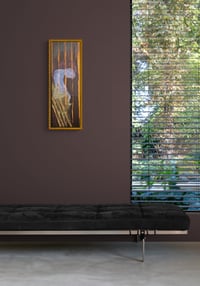 Image 4 of "Look up - be here now" - earth toned original, intuitive, collector acrylic art on canvas.
