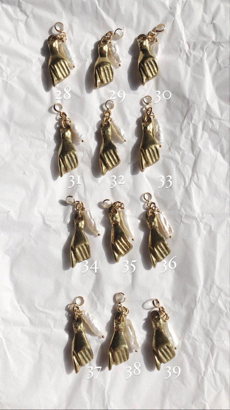 Image of PENDENTIF MAIN ET NACRE
