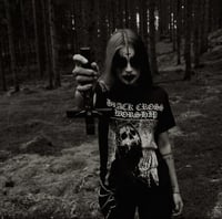 Image 1 of BLACK CROSS WORSHIP FORSAKEN T-SHIRT