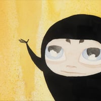 Image 3 of The Nones Orange 8x8" Mounted Print