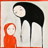 The Nones Hand Up 8x8" Mounted Print 