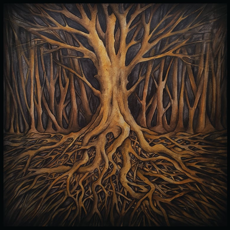 Image of Roots heavyweight square print