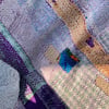 Vintage Kantha Quilt - Jewel Stripe