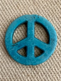 Image 2 of 60s COMPOSIT HIPPIE PEACE PENDANT