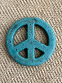 Image 1 of 60s COMPOSIT HIPPIE PEACE PENDANT