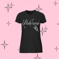 Image 1 of BLACK Poderosa OG Cursive Tee